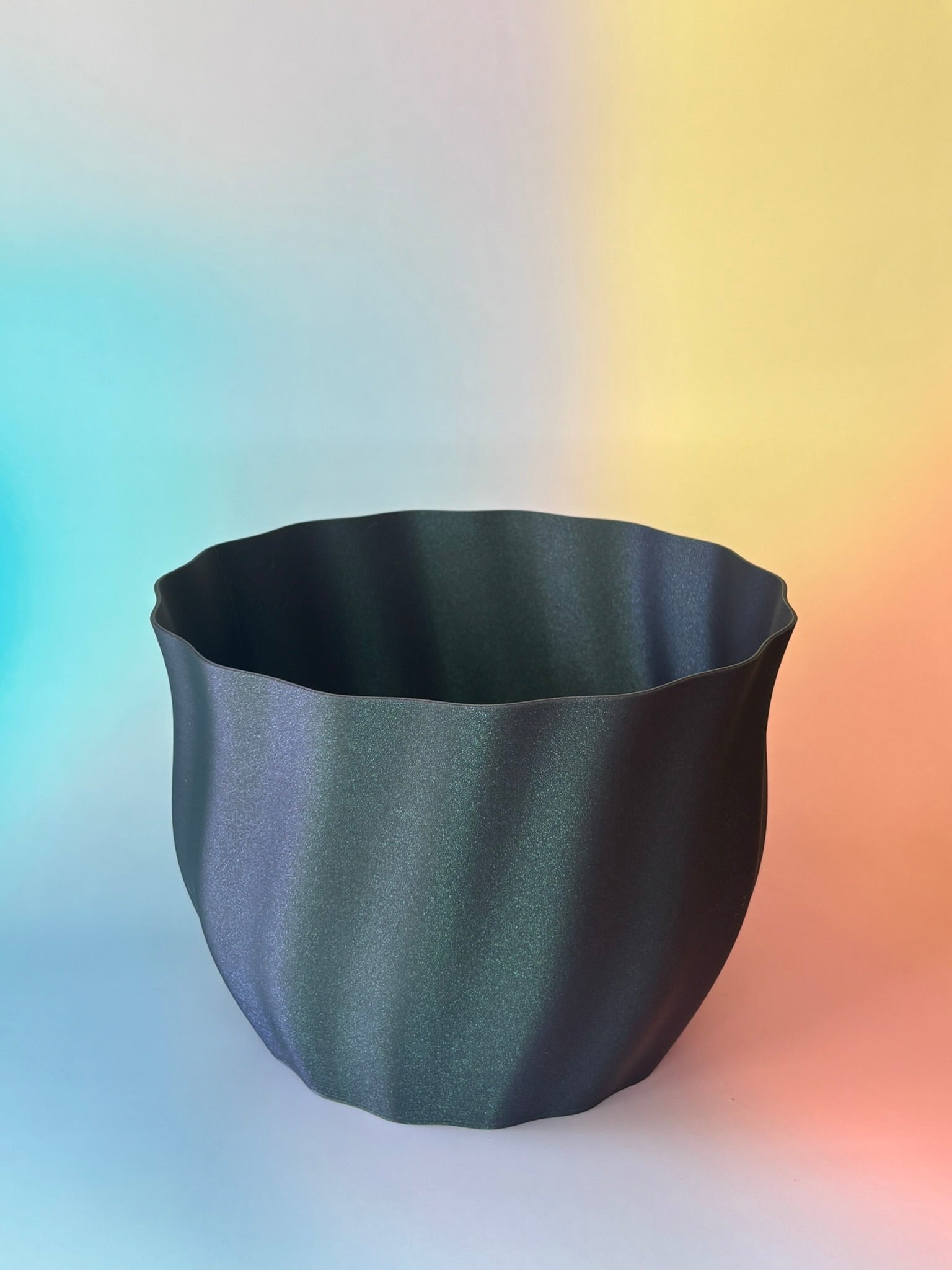 Duża doniczka delikatna fala