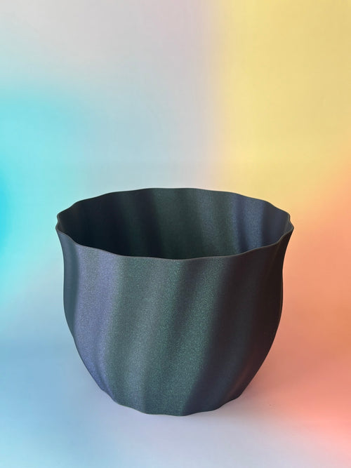 Duża doniczka delikatna fala