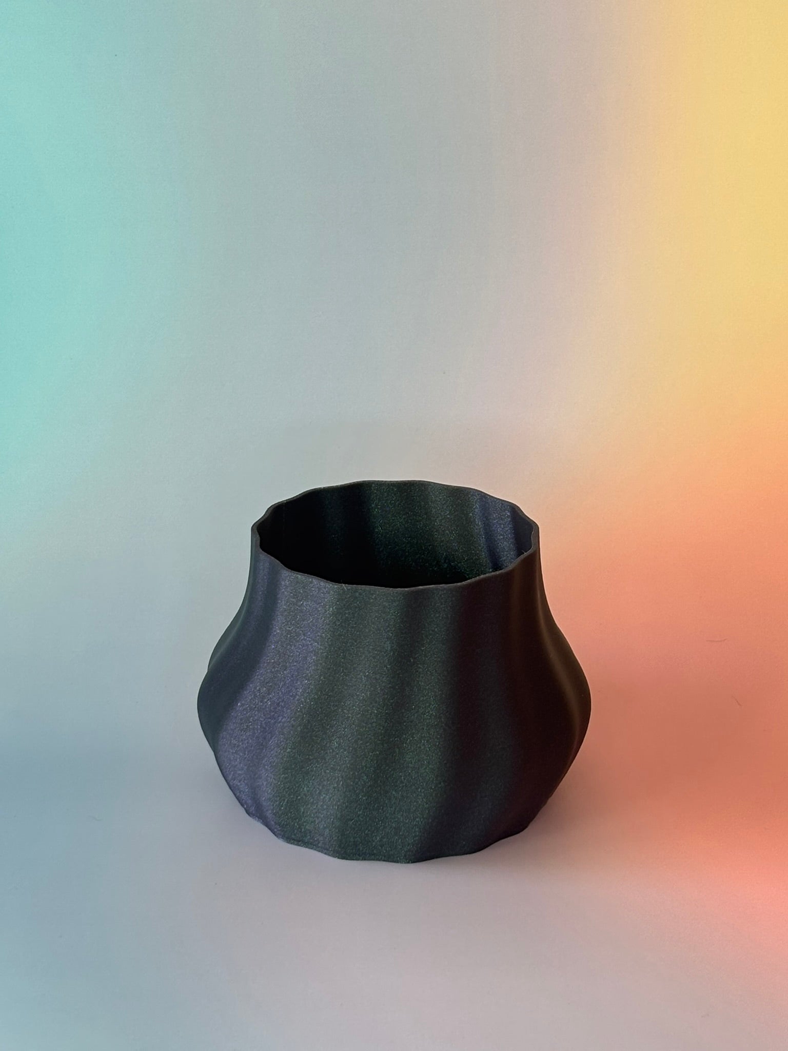 Zestaw doniczki + kubeczek delikatna fala