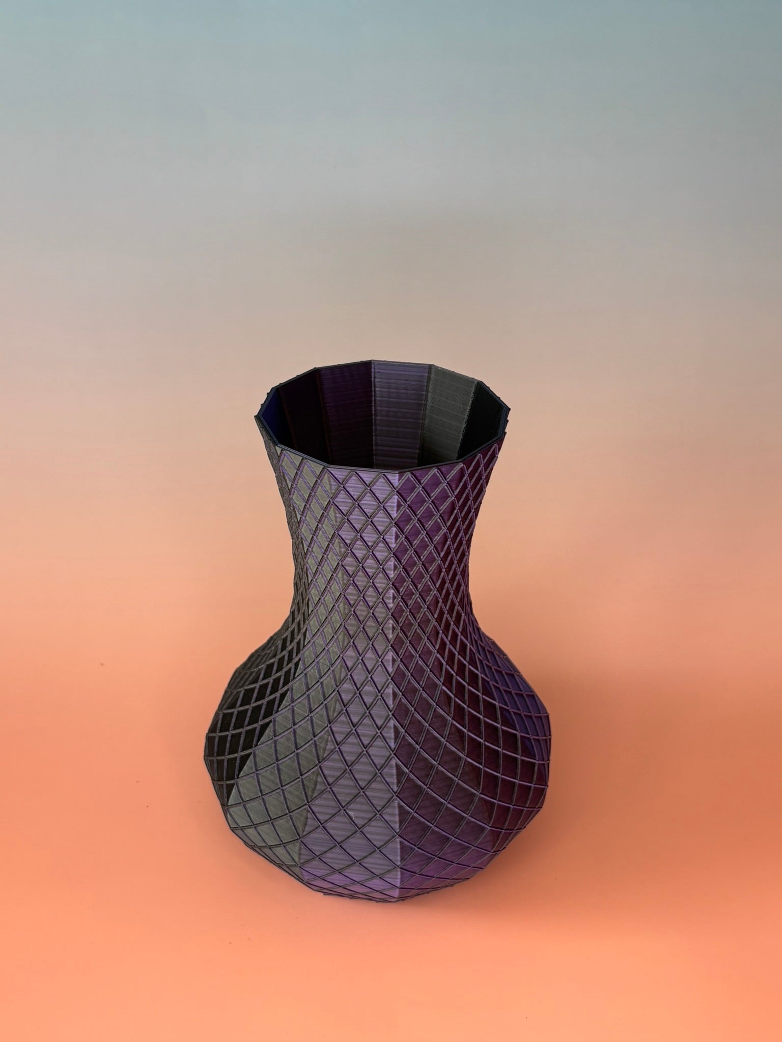 Mały wazon geometryczny podwójny szew